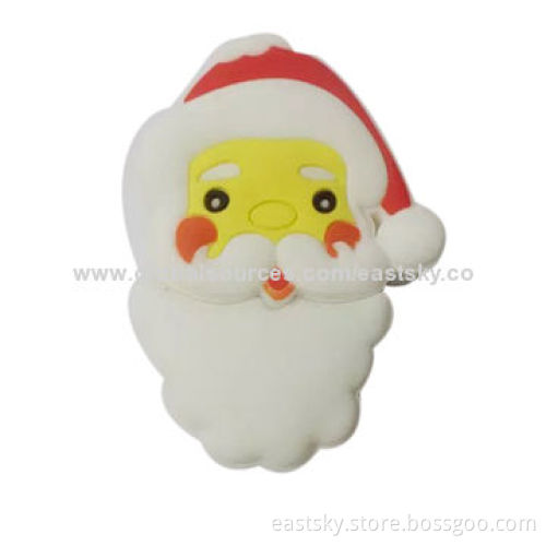 Custom Santa Claus shaped USB flash drive, made of soft PVC material, OEM orders are welcomeNew